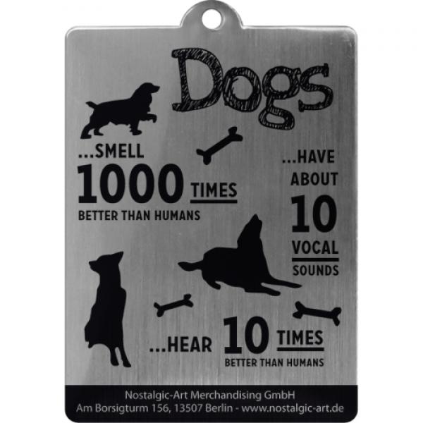 Schlüsselanhänger "Dogs and Puppies" aus rostfreiem Edelstahl